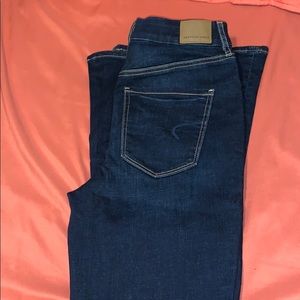 American Eagle blue (curvy, flared) jeans